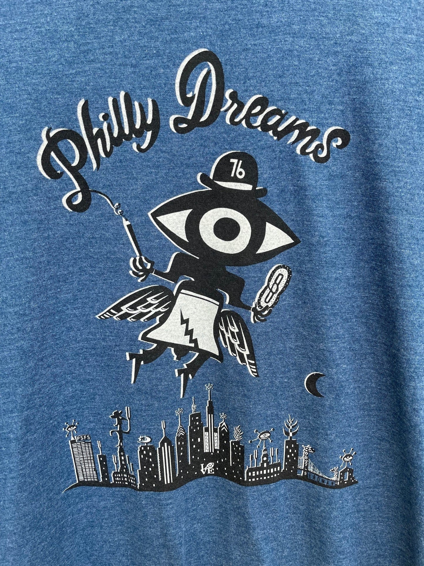 Philly Dreams Tee - Heathered Blue
