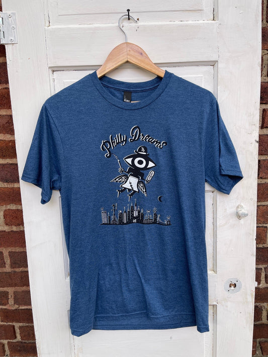 Philly Dreams Tee - Heathered Blue